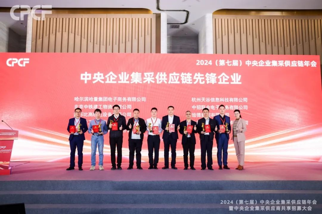 喜报！彩霸王官网荣获2024年度（CPCF）中央企业集采供应链年会先锋企业荣誉称号